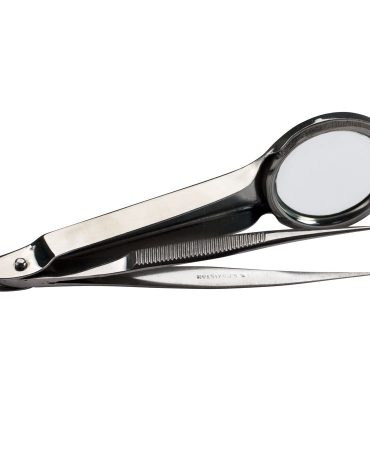 Tweezers with Magnifier, 3-3/4"