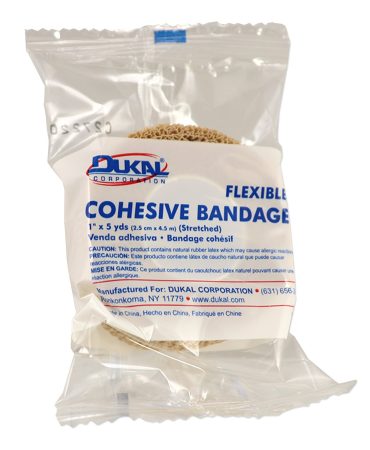 1 Inch x 5 Yard Medi-Rip Self-Adherent Bandage - Cohesive Wrap