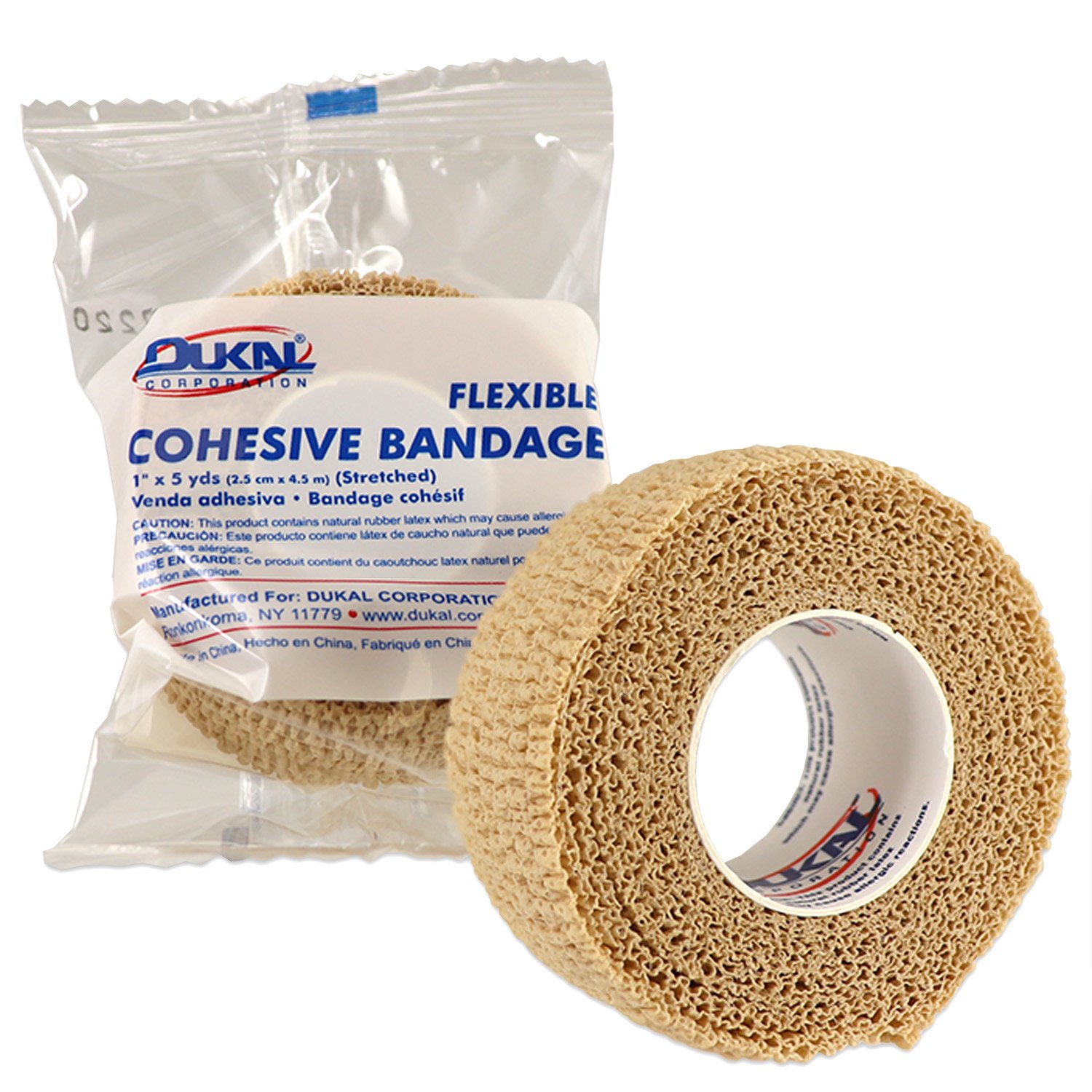 1 Inch x 5 Yard Medi-Rip Self-Adherent Bandage - Cohesive Wrap - Image 2
