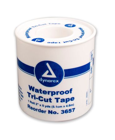 First Aid Tape, 3-Cut (Tri-Cut) Plastic Spool - Multi-Width Medical Tape