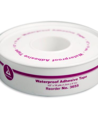 1/2" x 10 Yard Waterproof First Aid Tape - Plastic Spool for Emergency Kits