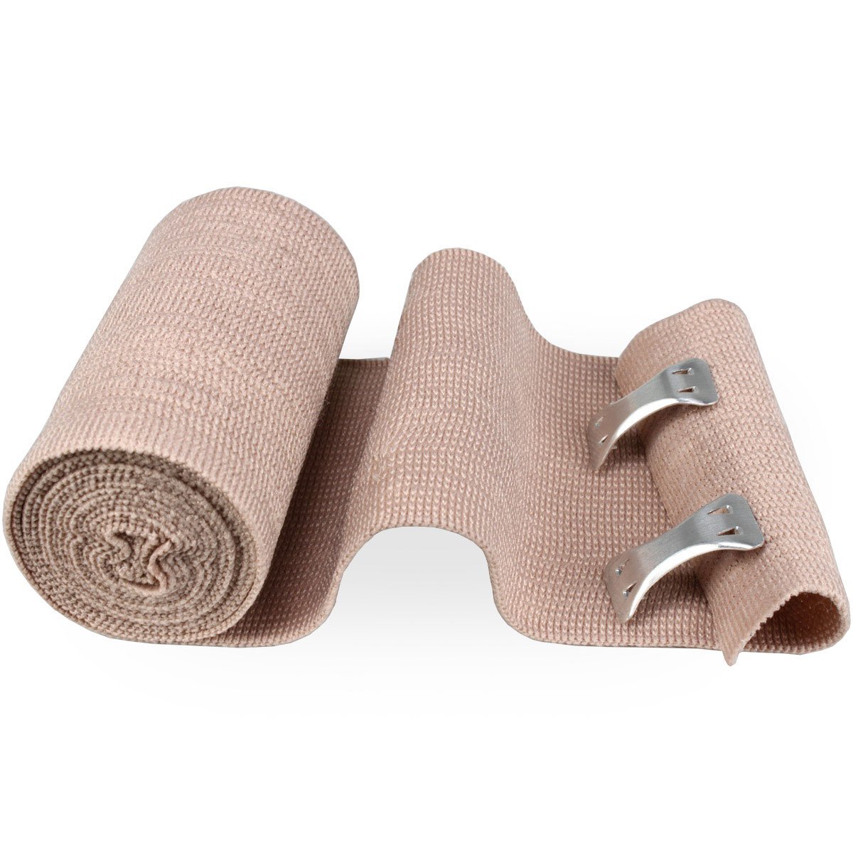 3" x 5 Yard Elastic Bandage with 2 Fasteners - Latex Free Ace-Style Compression Wrap - Image 2