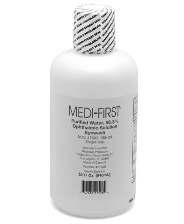 Eye Wash Solution 32 oz Bottle - Emergency Eye Station