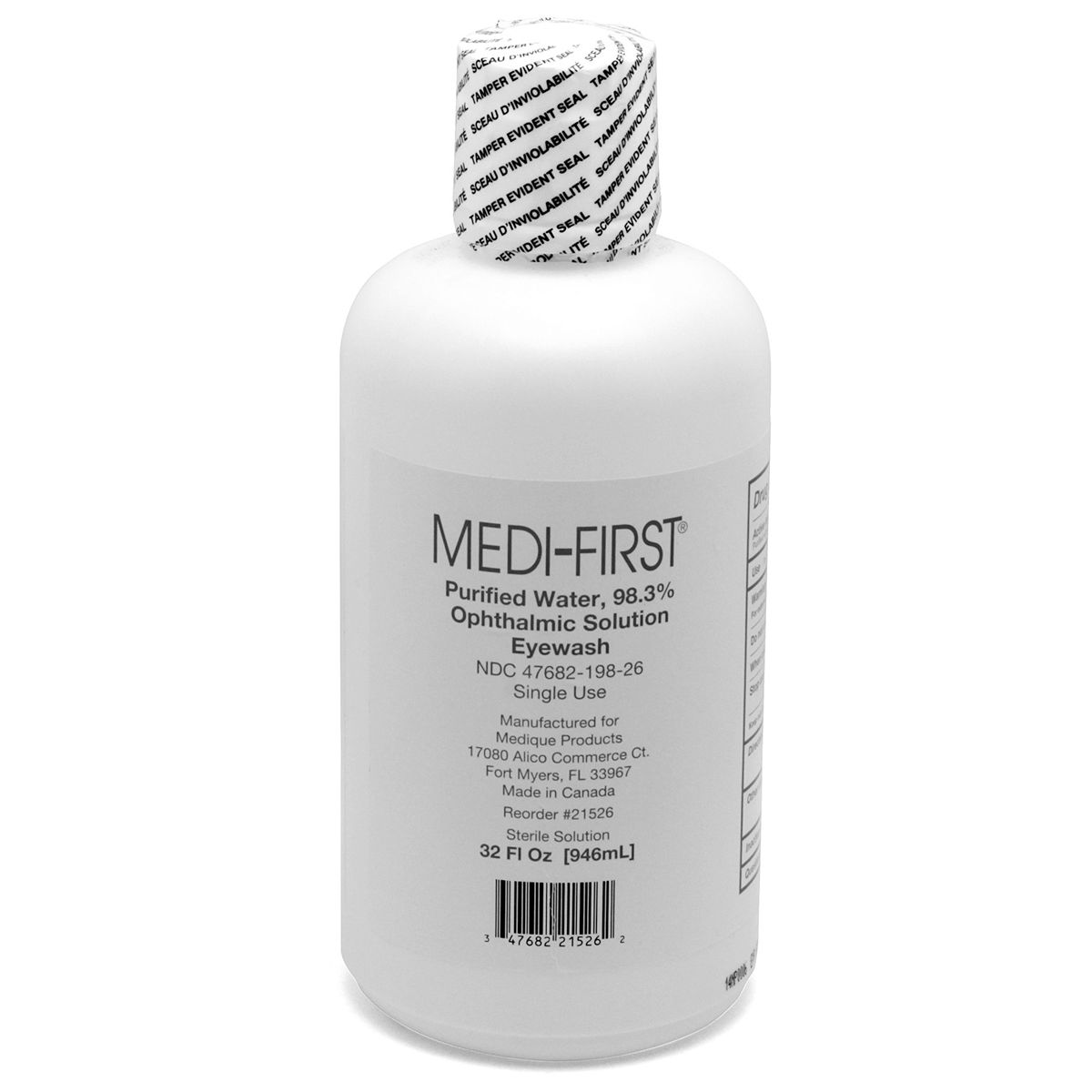Eye Wash Solution 32 oz Bottle - Emergency Eye Station
