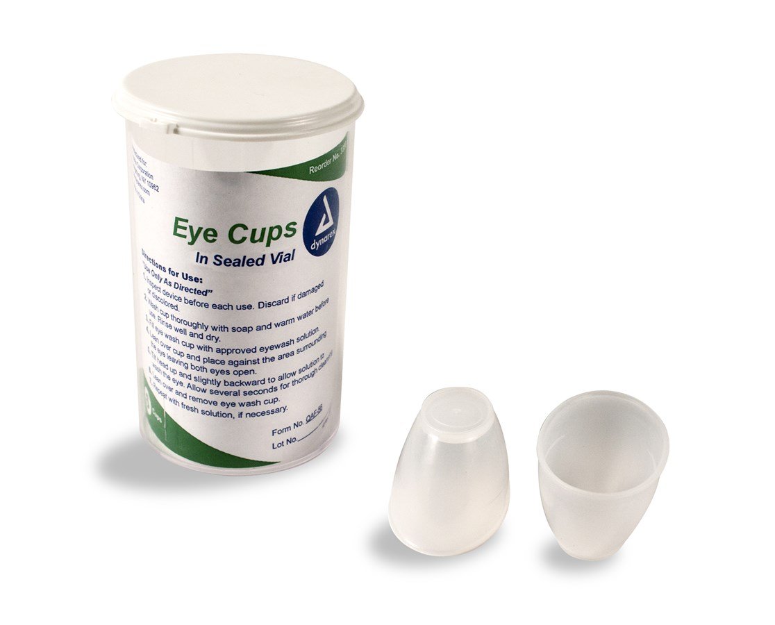 Plastic Eye Cup for Eye Wash - 6 per Vial