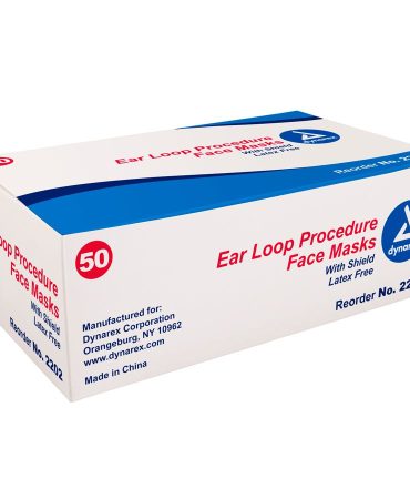 Eye Cover Face Mask with Ear Loop and Shield - 50 per Box