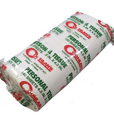 Campers Single Roll of Toilet Paper