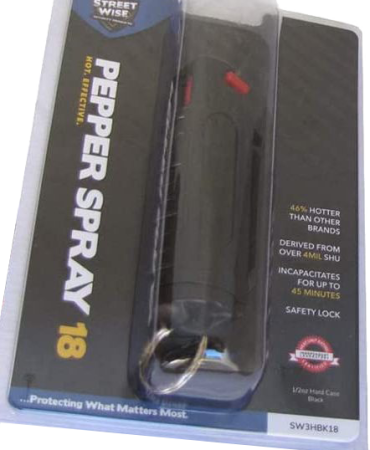 Pepper Spray 1/2 oz with Key Ring Pouch