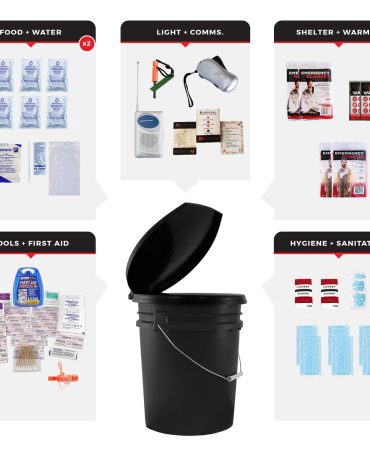 2 Person Necessity Survival Kit - 72 Hour Emergency Bucket