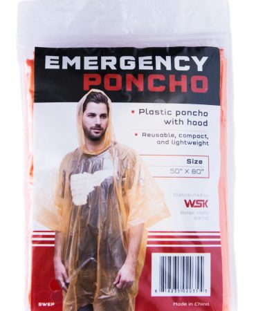 Emergency Poncho with Hood