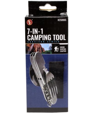 Knife/ Fork / Spoon Combo Utility Tool with Can & Bottle Opener