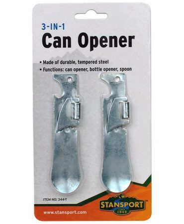 3-Way Can Opener 2-Pack - Can Opener, Bottle Opener, and Spoon