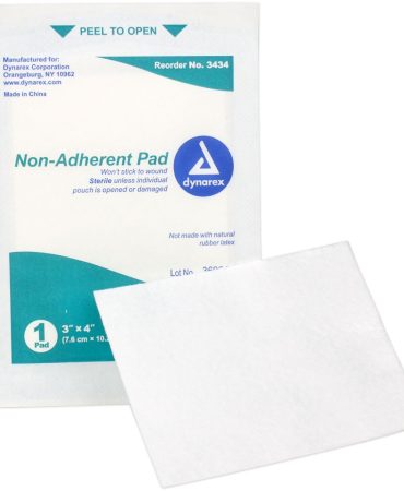 3" x 4" Non-Adherent Sterile Wound Pads - 50 Per Bag for Emergency First Aid