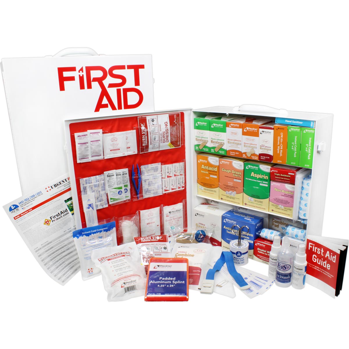 3-Shelf ANSI B+ First Aid Cabinet - 1382 Piece Industrial - Image 2