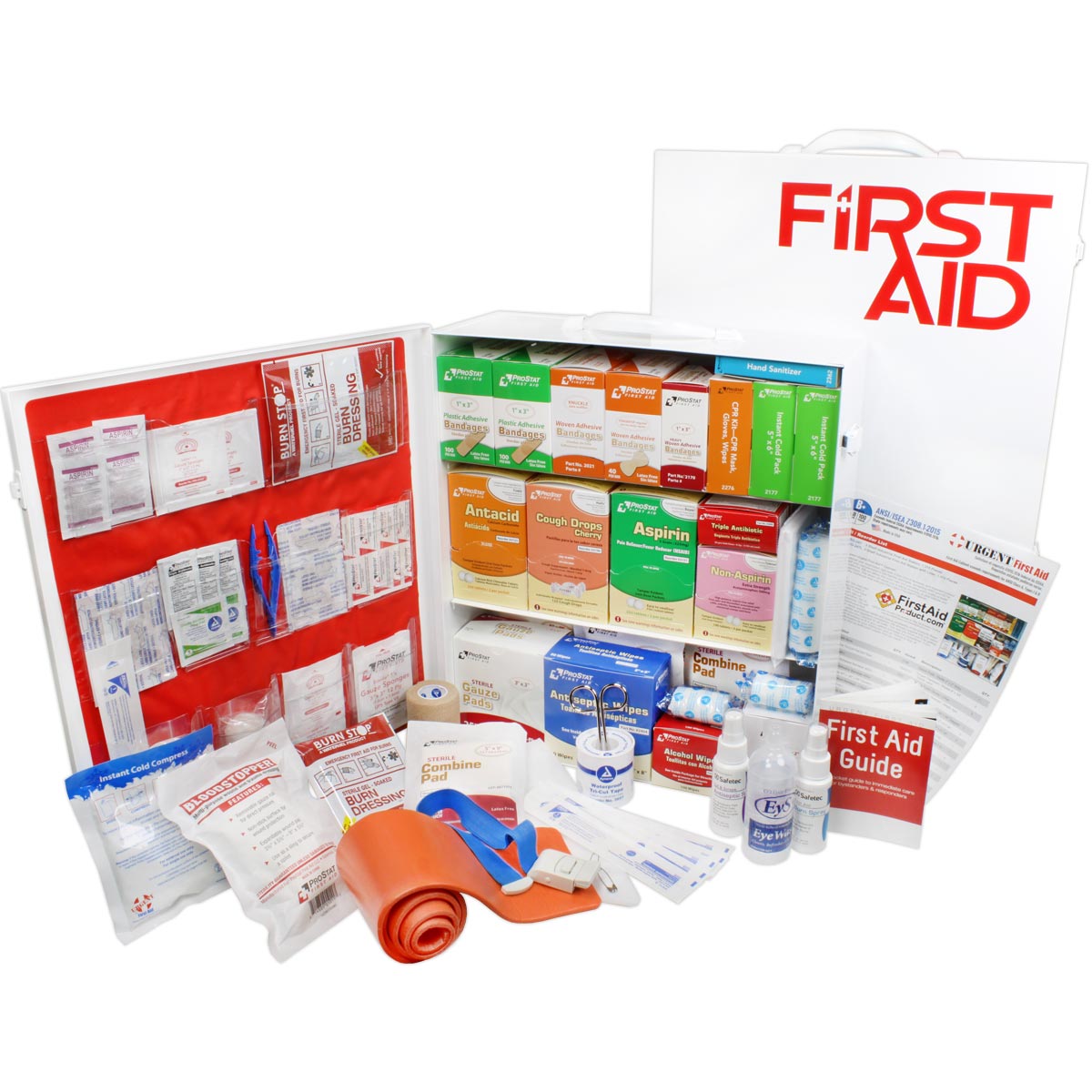 3-Shelf ANSI B+ First Aid Cabinet - 1382 Piece Industrial - Image 3
