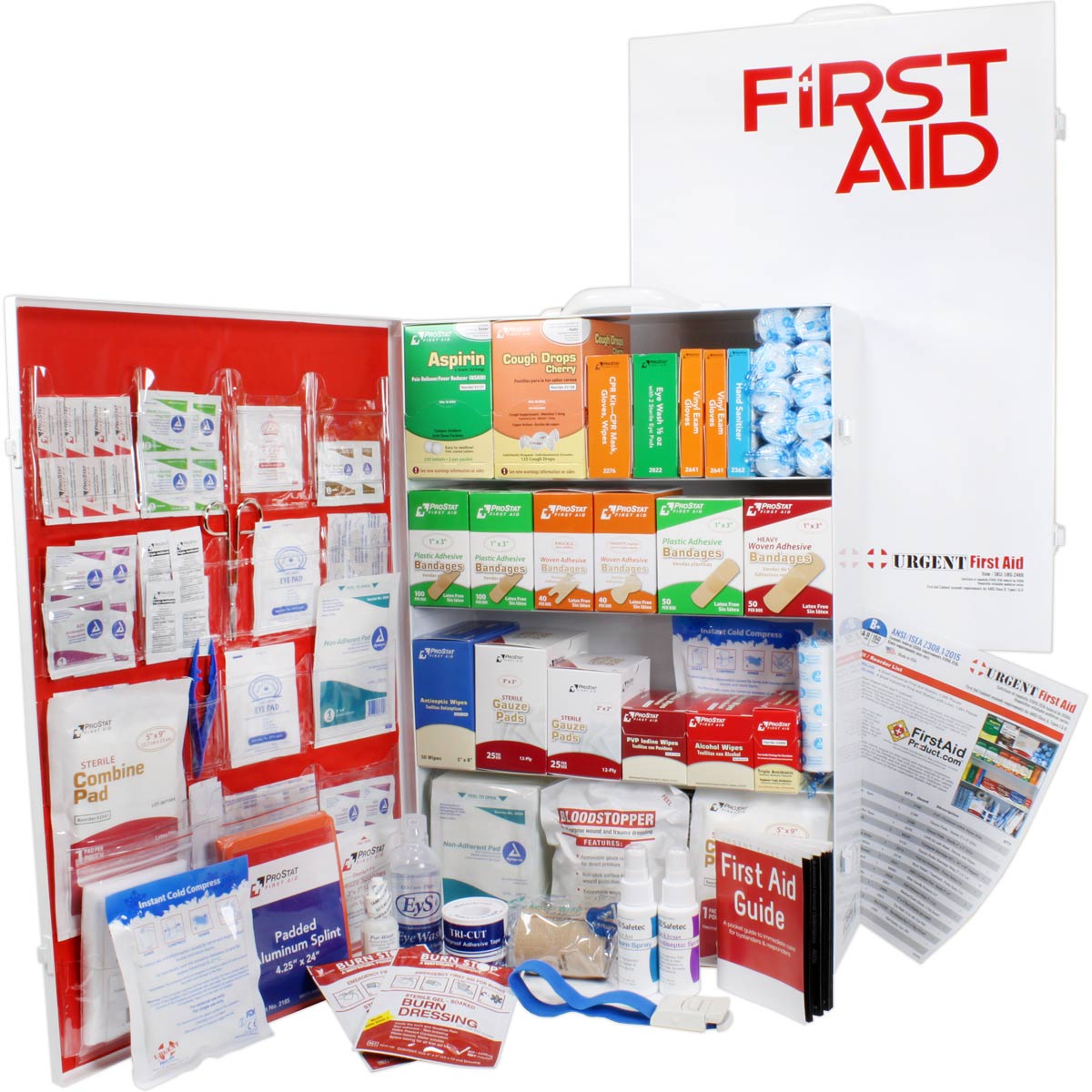 4-Shelf ANSI B+ First Aid Cabinet - 1125 Piece Industrial