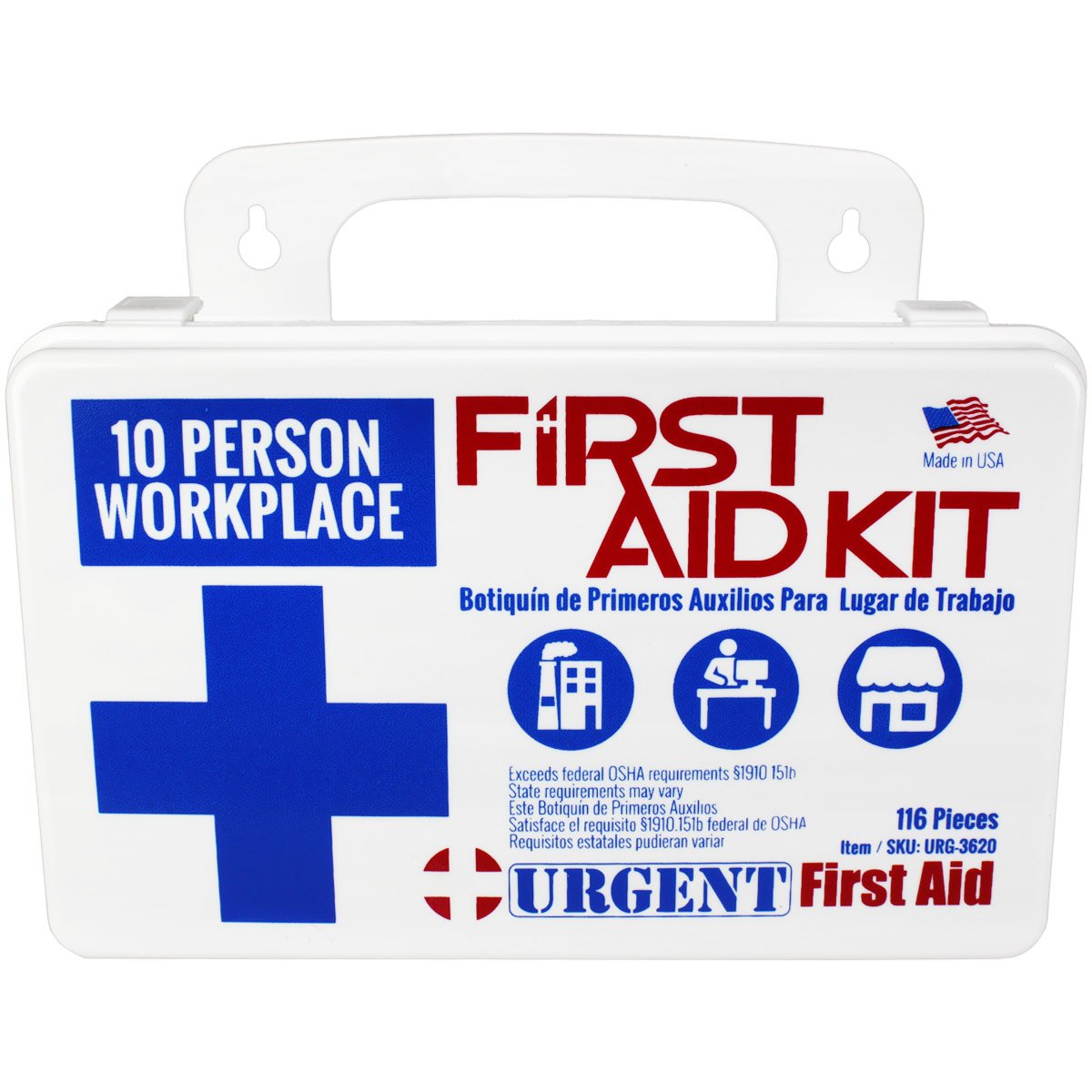 10 Person 116 Piece Bulk Workplace First Aid Kit - OSHA - Image 2
