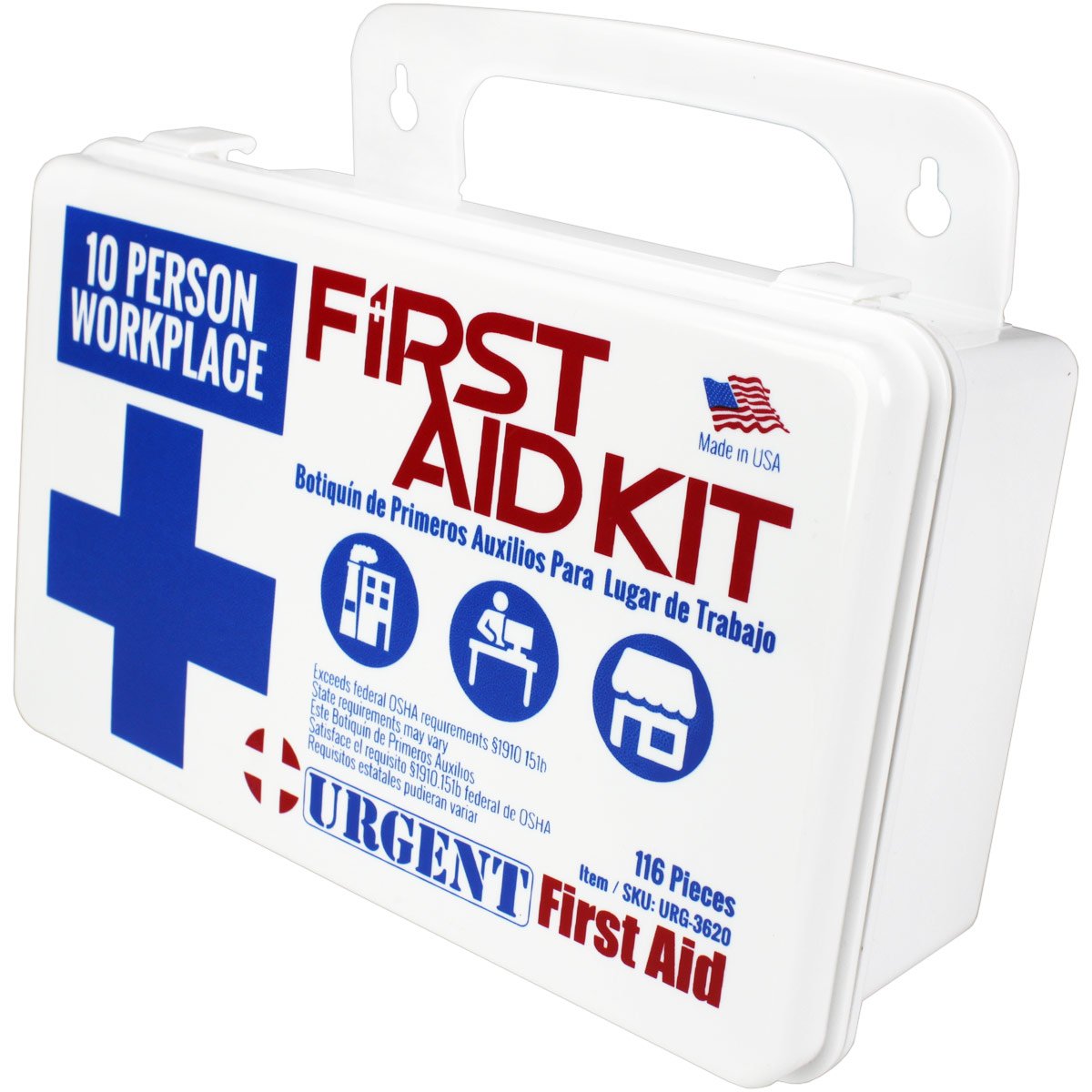 10 Person 116 Piece Bulk Workplace First Aid Kit - OSHA - Image 3