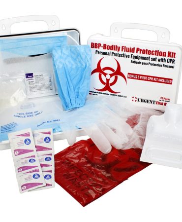 BBP Bodily Fluid Protection Kit with Bonus CPR Pack