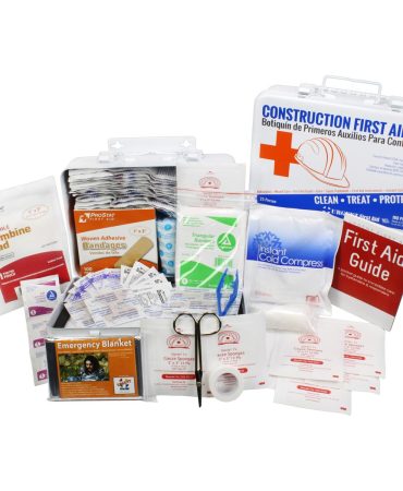 OSHA Contractors First Aid Kit 25 Person 180pc Metal Case
