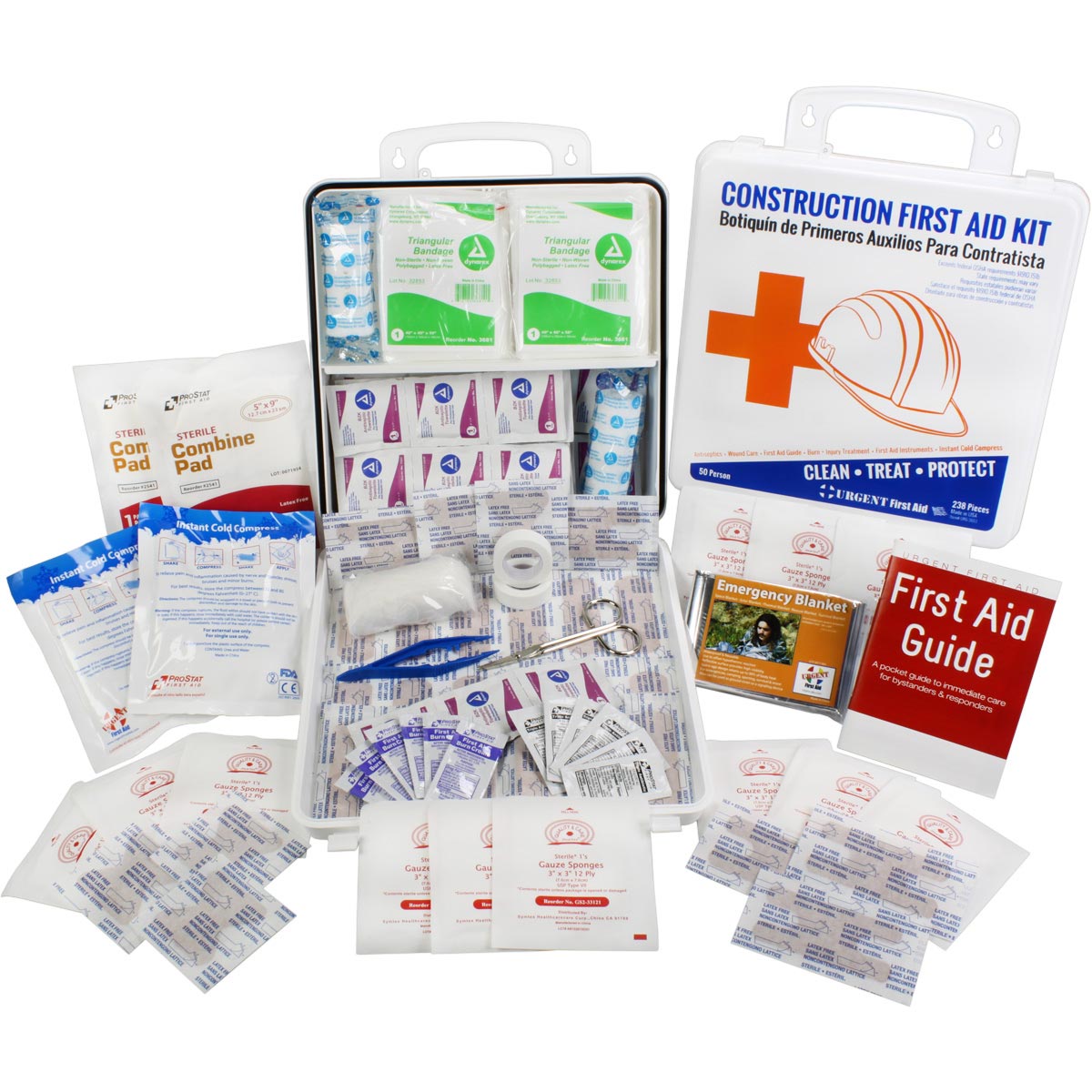 OSHA Contractors First Aid Kit - 50 Person Job Site 238pc