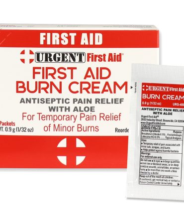 First Aid Burn Cream Packets - Antiseptic and Pain Relief