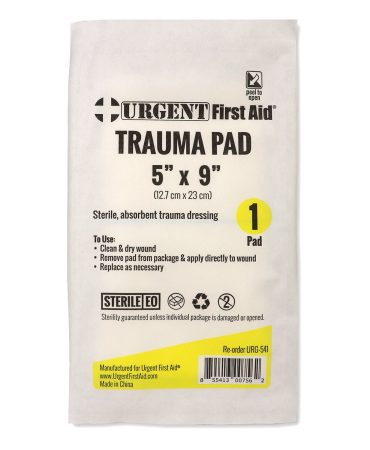 Trauma Dressing Pad 5 x 9 Inch Sterile - Emergency Wound Care