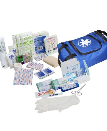 80 Piece First Responder Kit / Jump Bag - Blue