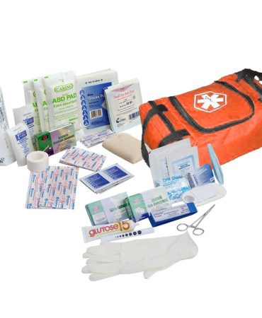 80 Piece First Responder Kit / Jump Bag - Orange