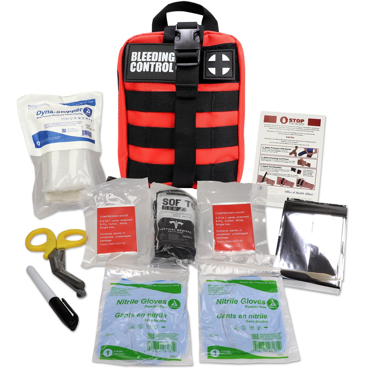 Stop the Bleed Kit IFAK MOLLE - Personal Bleeding Control Kit