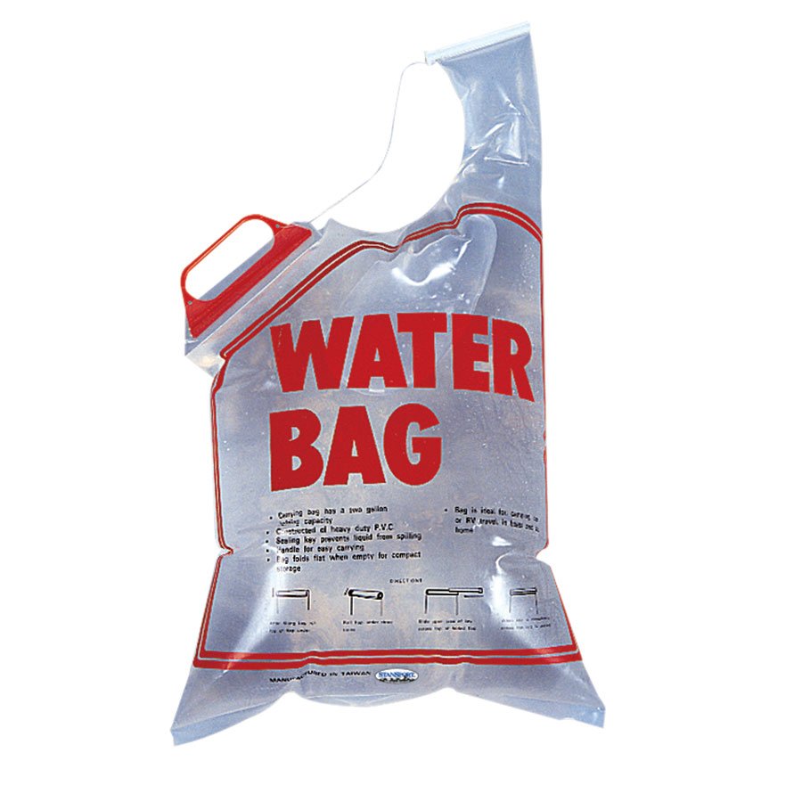 2-Gallon Emergency Water Bag - Heavy Duty PVC Water Storage
