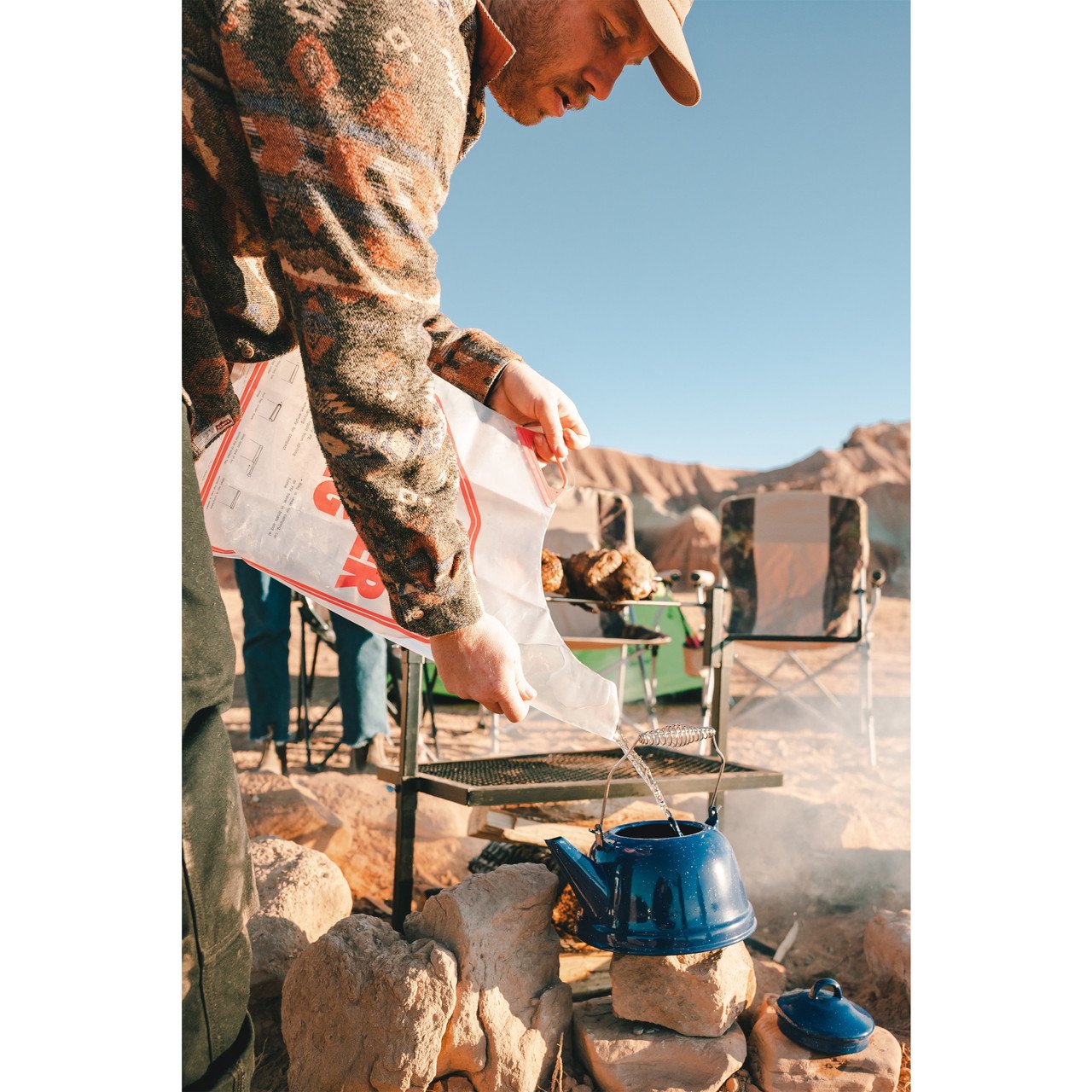 Flat Fold 2 Gallon Water Carrier with Pour Spout - Image 2