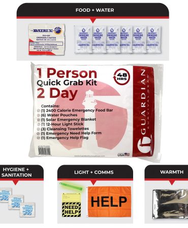 2 Day Quick Grab Kit in Resealable Bag