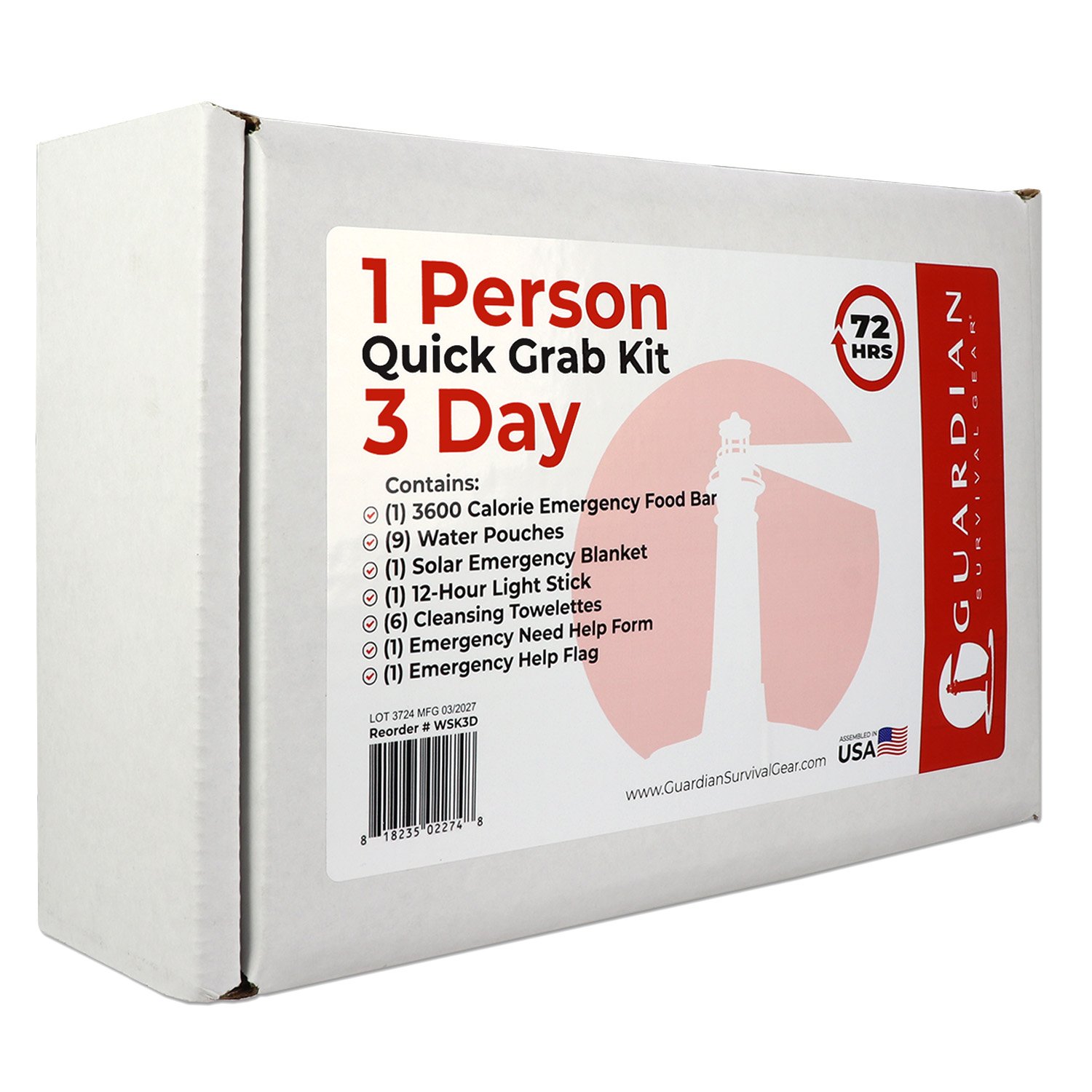 3 Day Quick Grab Kit in Resealable Box - Image 2