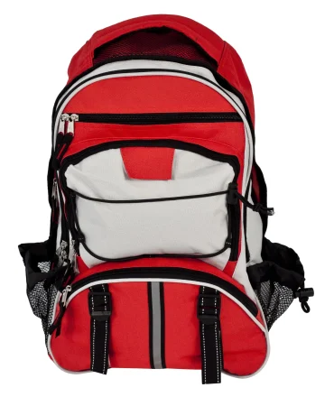 Elite Multi-Pocket Hikers Backpack Red - Emergency Bug Out Bag