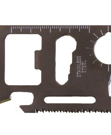 11-Function Credit Card Multitool - Wallet-Sized Survival Tool
